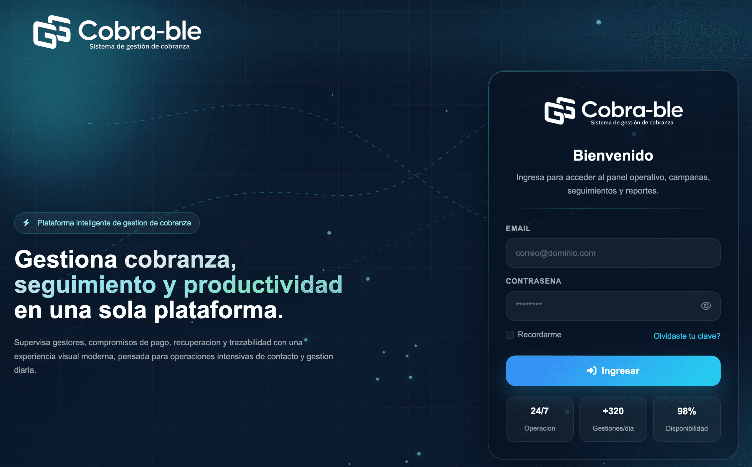 Sistema Cobra-ble — Gestión de cobranza